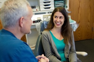 TALKING TO PATIENT